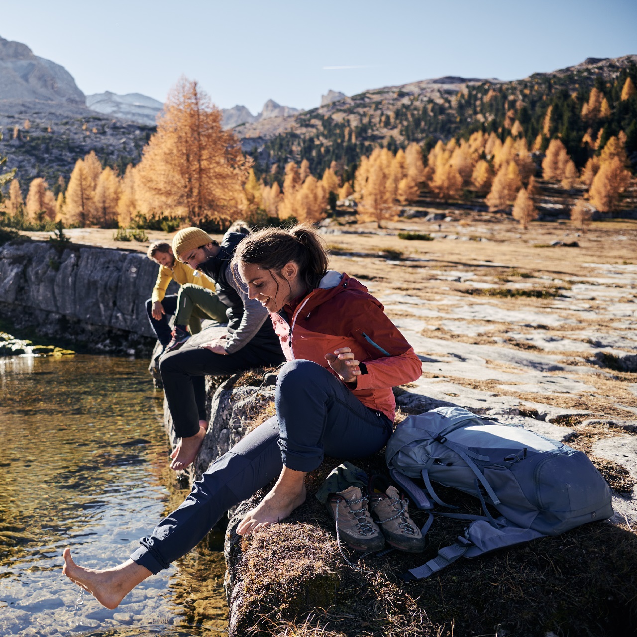 Hiking in autumn in Vinschgau