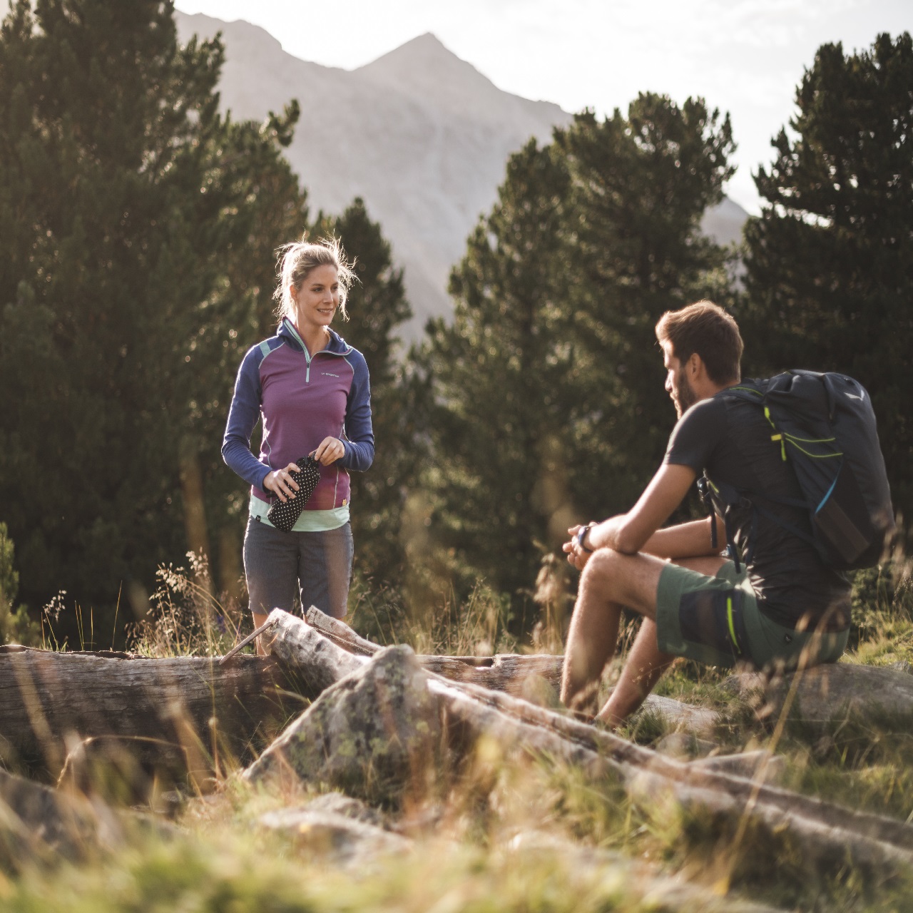 Summer mountain hiking in Val Vanosta